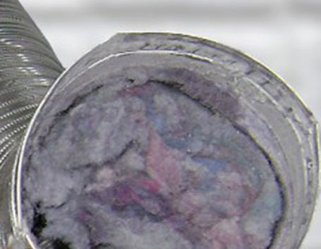 A cleaned dryer vent, part of our maintenance services