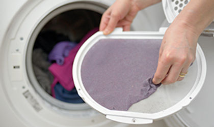 All island dryer vent solution dries a cloth on a dryer vent solution.