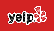Yelp Business Sign - Displaying the Yelp logo and business information, welcoming customers to our establishment.